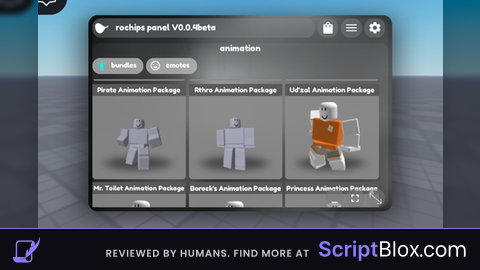 Rochips emote animation panel remake