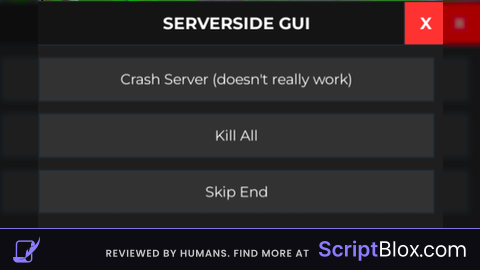 Server side kill all (GAMES WITH PLAYERS!)
