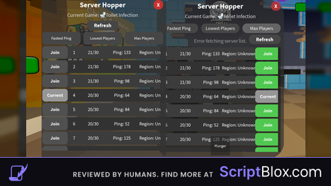 Servers Game List