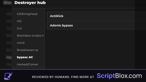 Universal script Destroyer Hub