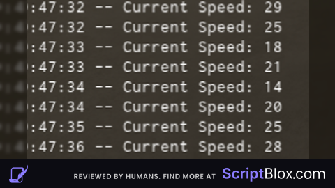 Print Current Speed