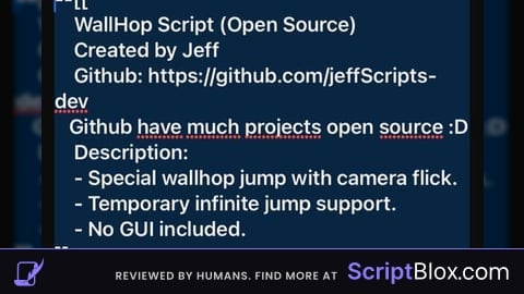 Open source Fake Wall hop and flick
