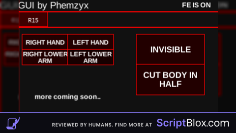 FE R15 animation gui