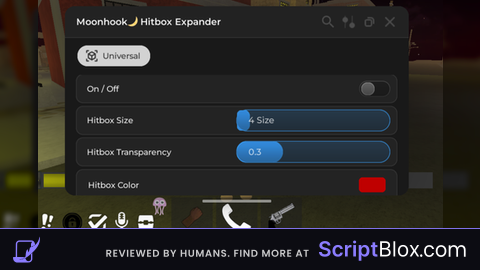 Universal remote hitbox erpender