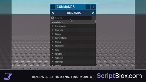 CMD FE admin script