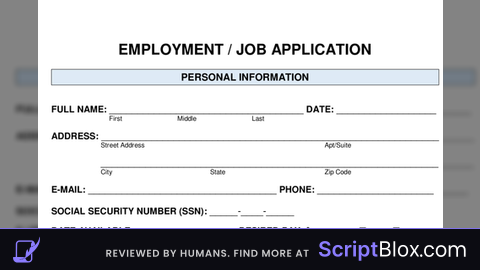 F3X Job application