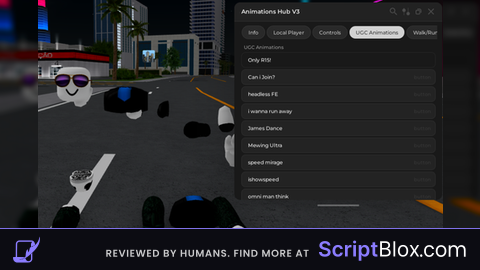 Animations Hub V3 (UGC animations)