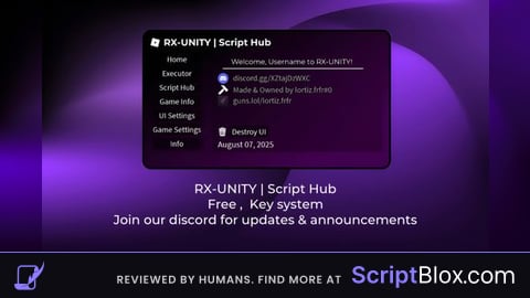 RX UNITY Script Hub