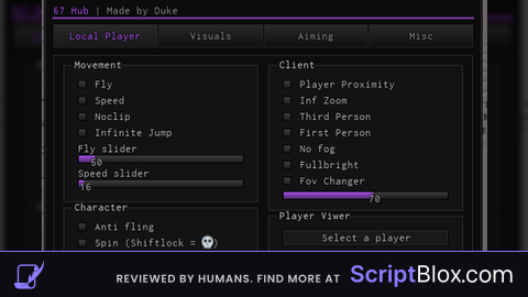 Universal script 67 Hub