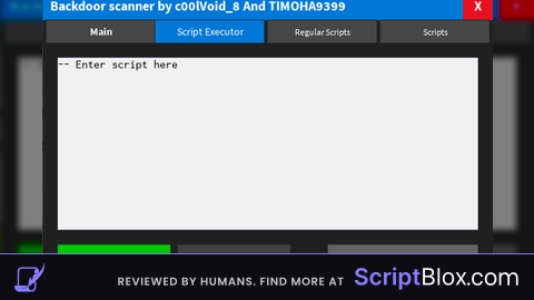 Backdoor scanner