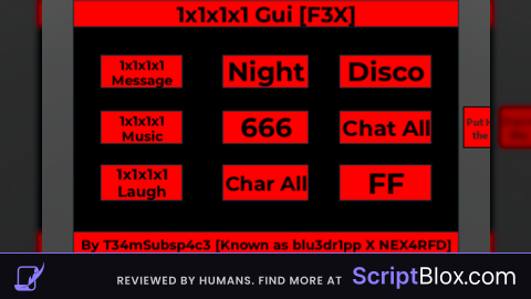 1x1x1x1 F3X GUI Script