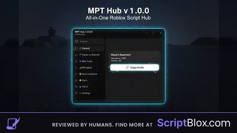 MPT Hub All In One Roblox Script Hub