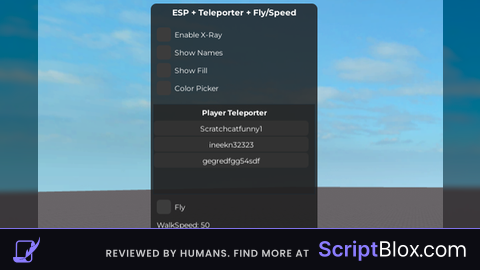 ESP speed changer fly and teleport