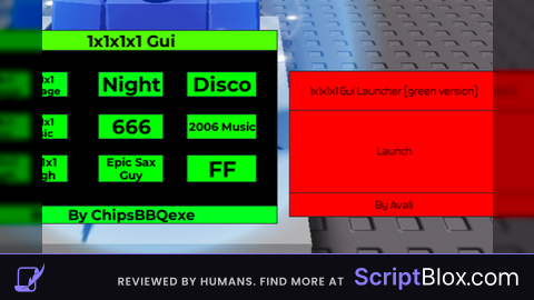 1x1x1x1 green gui