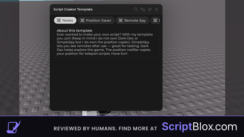 Script maker template