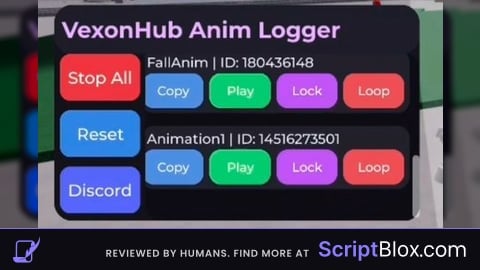 VexonHub Anim Logger