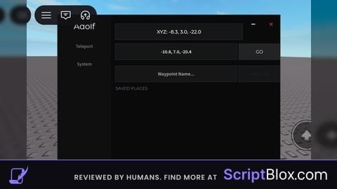 Current Coordinates with Teleport CREDITS TO Tapn