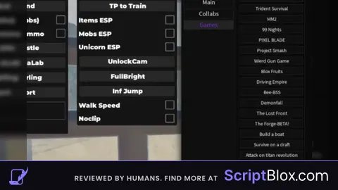 ZeeHUB keyless Death rails script OP