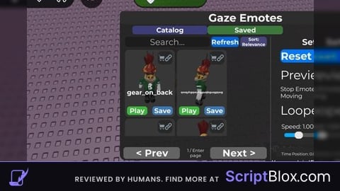 Gaze emote