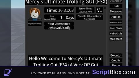 Mercys Ultimate Trolling GUI OP F3X