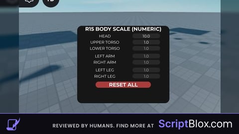 R15 body scale