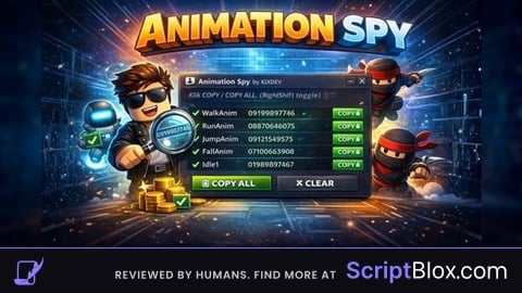 Animation and Emotes Spy ASSETS ID
