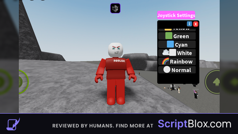 Joystick and jump button colour