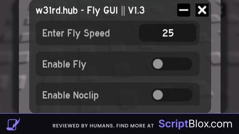 Universal Fly GUI by W31rd Hub