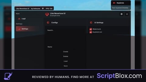 Like Neverlose UI Library (mobile supported?)