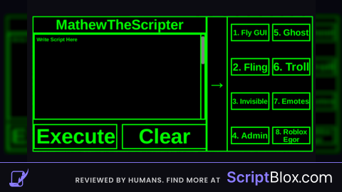 MathewTheScripter executor  and Script Hub