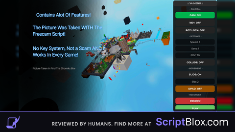 Freecam script supported on every device