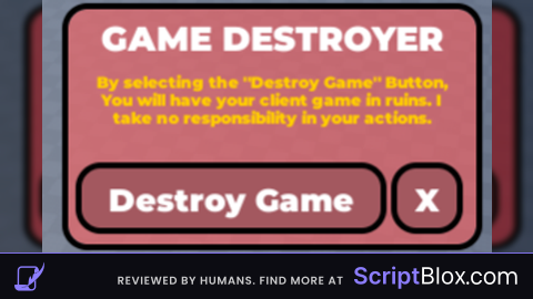 Harmless Game Destroyer