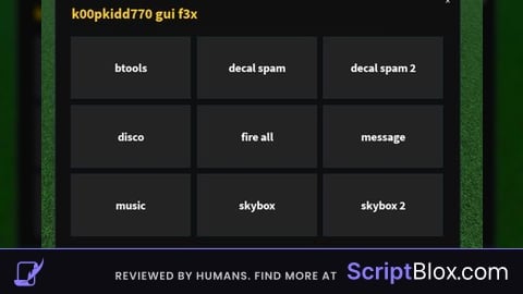 Script k00pkidd770 gui f3x v2 not ai