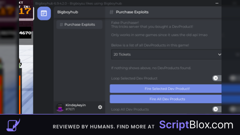 Free Dev product and gamepass purchaser