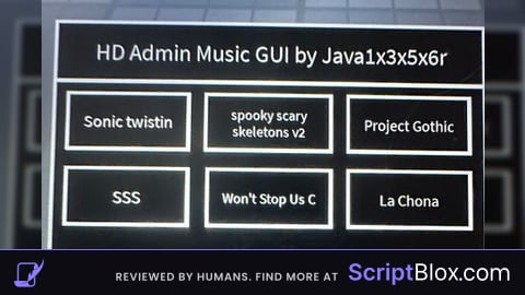 HD Admin Music GUI v2 by Java1x3x5x6r