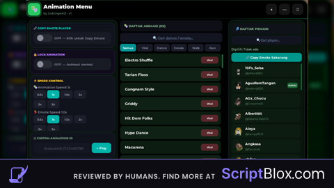 Universal Animation Menu Keyless