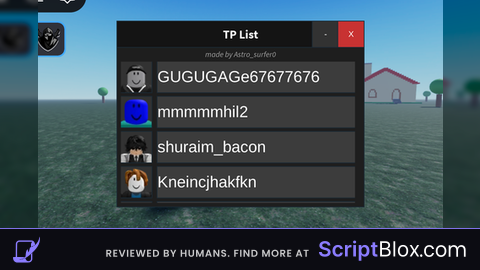 Player tp gui