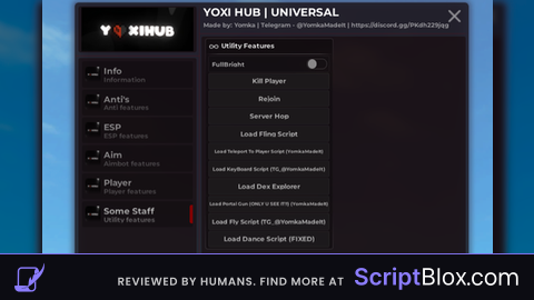 yoxi hub script (universal)