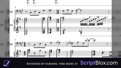 Running the show script piano