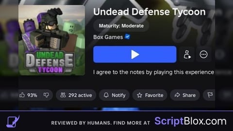 I NEED AN UNDEAD DEFENSE TYCOON SCRIPT