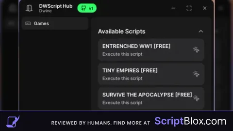 DWScript Hub V1 REQUEST GAME SCRIPT ON DC