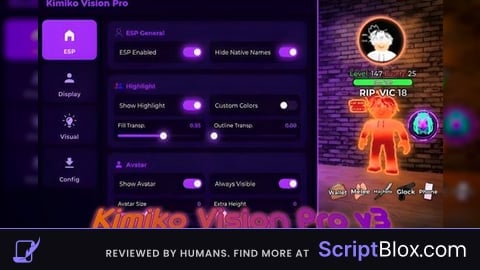 Kimiko Vision Pro v3.4 | Advanced ESP (Universal Script)