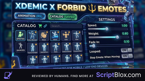 Xdemic X Forb1d emotes all emotes universal