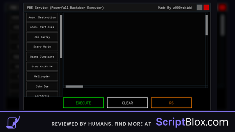 PBE Powerful Backdoor Executor by z000rzkidd
