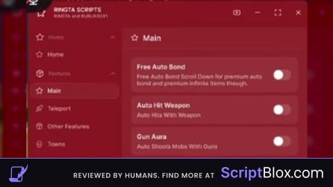 RINGTA SCRIPT AUTO BONDS INFINITE ITEMS KEYLESS