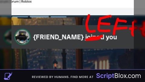 Friend left Notifyer