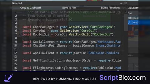 Core Script Dumper
