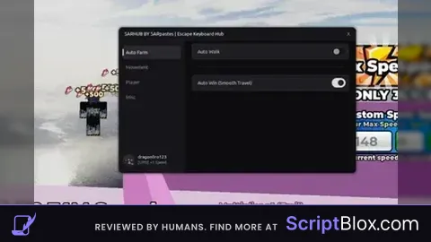 Speed Keyboard Escape AutoWin AutoWalk Ucd Script