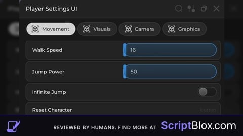 Universal Player Settings