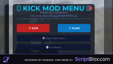 Kick mod menu working rn
